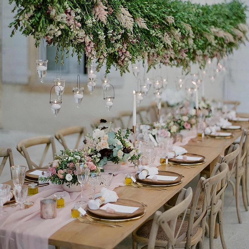 El cortijo plegable del vintage de la mesa de comedor de madera sólida al por mayor presenta la tabla plegable de la boda